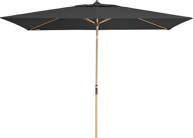 Doppler Sonnenschirm Alu Wood Ultra mit Auto Tilt in Anthrazit und Grau, B/T/H: 196 x 258 x 298 cm - Bild 1