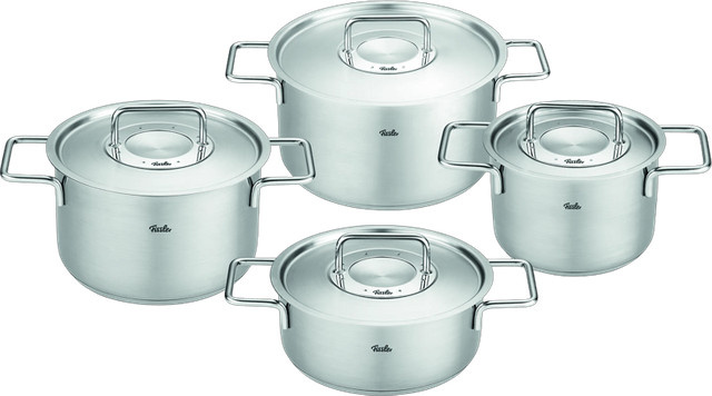Fissler Pure Collection 4-teiliges Topfset, Silber, Uncoated - Bild 1