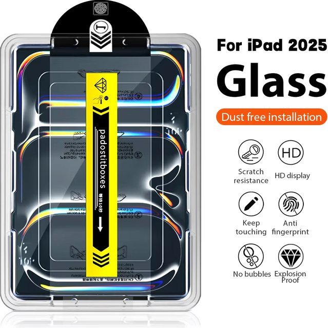 Displayschutzfolie aus gehärtetem Glas für Apple iPad Modelle in Transparent - Bild 1