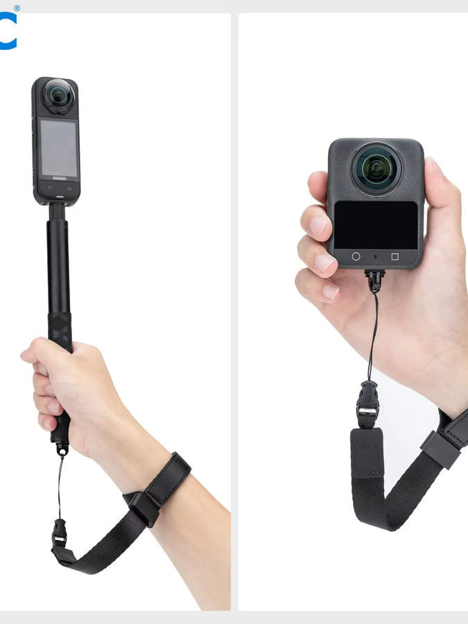 JJC Handgelenkschlaufe in Schwarz für DJI Osmo Pocket 3 4, Ricoh GR IV HDF, GR III, Sony ZV-1, RX100 und Canon G7X Mark III - Bild 6