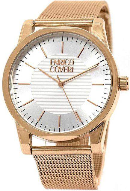 Enrico Coveri Damenuhr, Quarz, Edelstahl, Silber, 40 mm - Bild 1