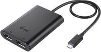 i-tec USB-C auf Dual DisplayPort Adapter für 4K/60Hz in Schwarz - Bild 1