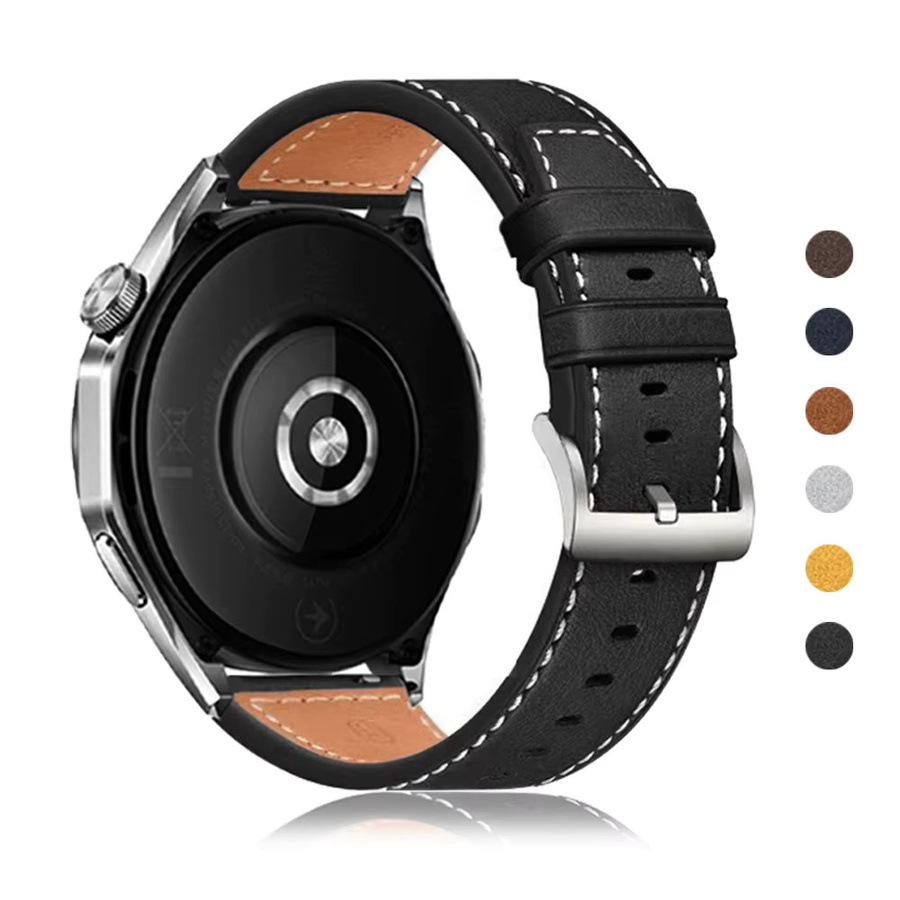Fossil Uhrenarmband Leder, Schwarz, Unisex - Bild 3