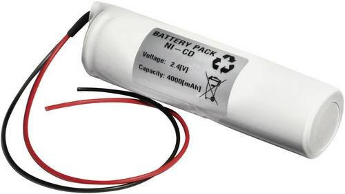 Emmerich Notleuchten-Akku Kabel 2.4V 4000 mAh in Weiß - Bild 1
