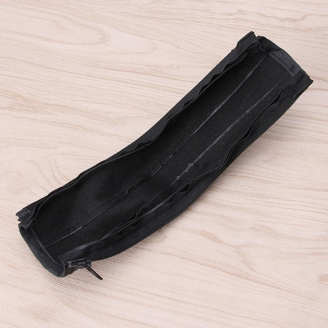 Schutzhülle für Kinderwagen Armlehne aus PU Leder mit Reißverschluss in Schwarz - Bild 1