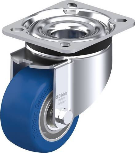 Blickle Lenkrolle LK-ALBS 82K in Silber mit Rad-Durchmesser 80 mm und einer Tragfähigkeit von 230 kg - Bild 1