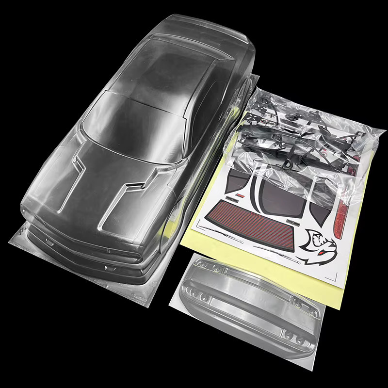 GWOLVES SRT Challenger Hellcat RC PC Shell Körper, 1/10, mit Lampenschirm, Schwanz Flügel - Bild 2