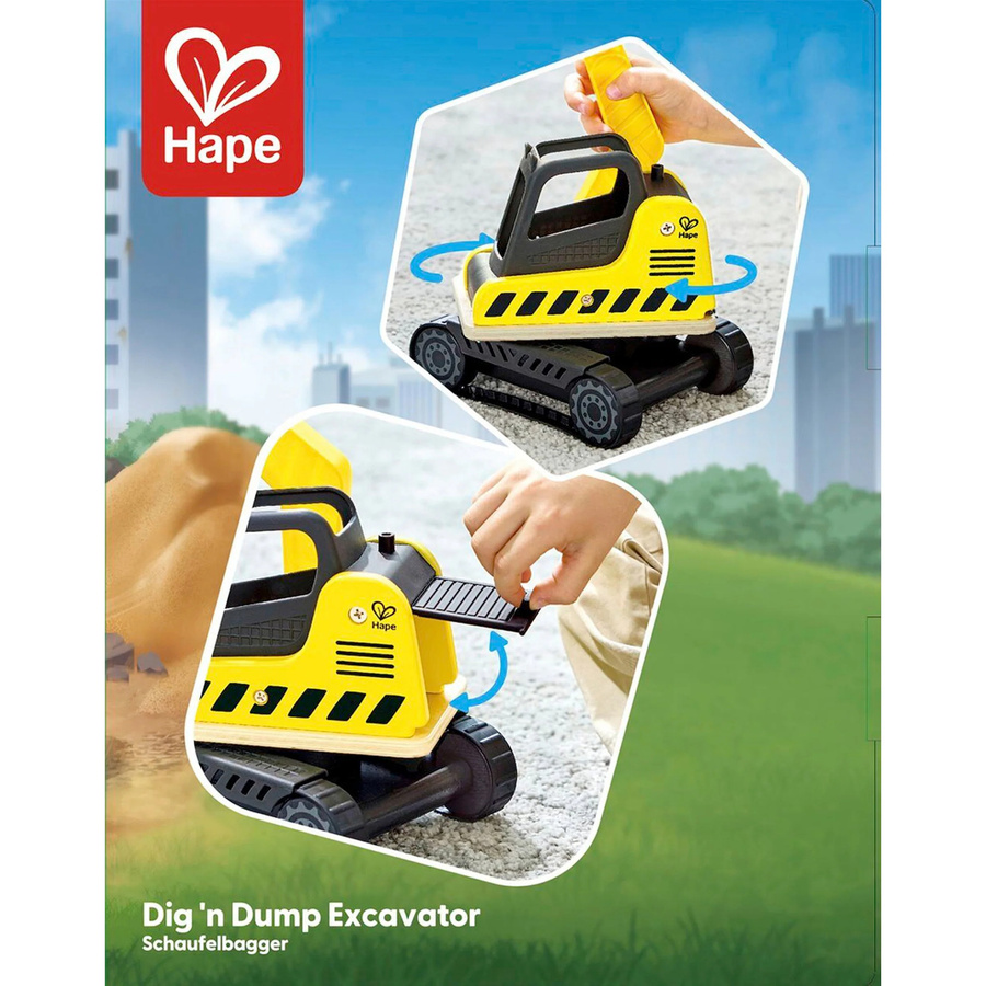 Hape Bagger, Spielzeugfahrzeug, ab 2 Jahren - Bild 2