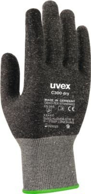 uvex C300 dry Schnittschutzhandschuhe aus Bambus-Viskose und Glas, Klasse 3/C, EN 388:2016 XX4XC, 10 Paar, Größe 7 - Bild 1