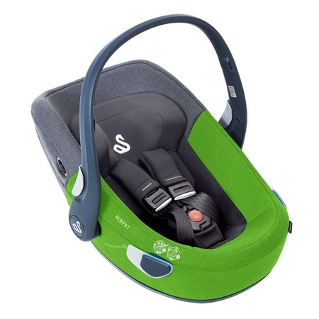 Swandoo Babyschale Albert i-Size 1.2 für Neugeborene bis 18 Monate inkl. Neugeboreneneinlage und Sonnenverdeck