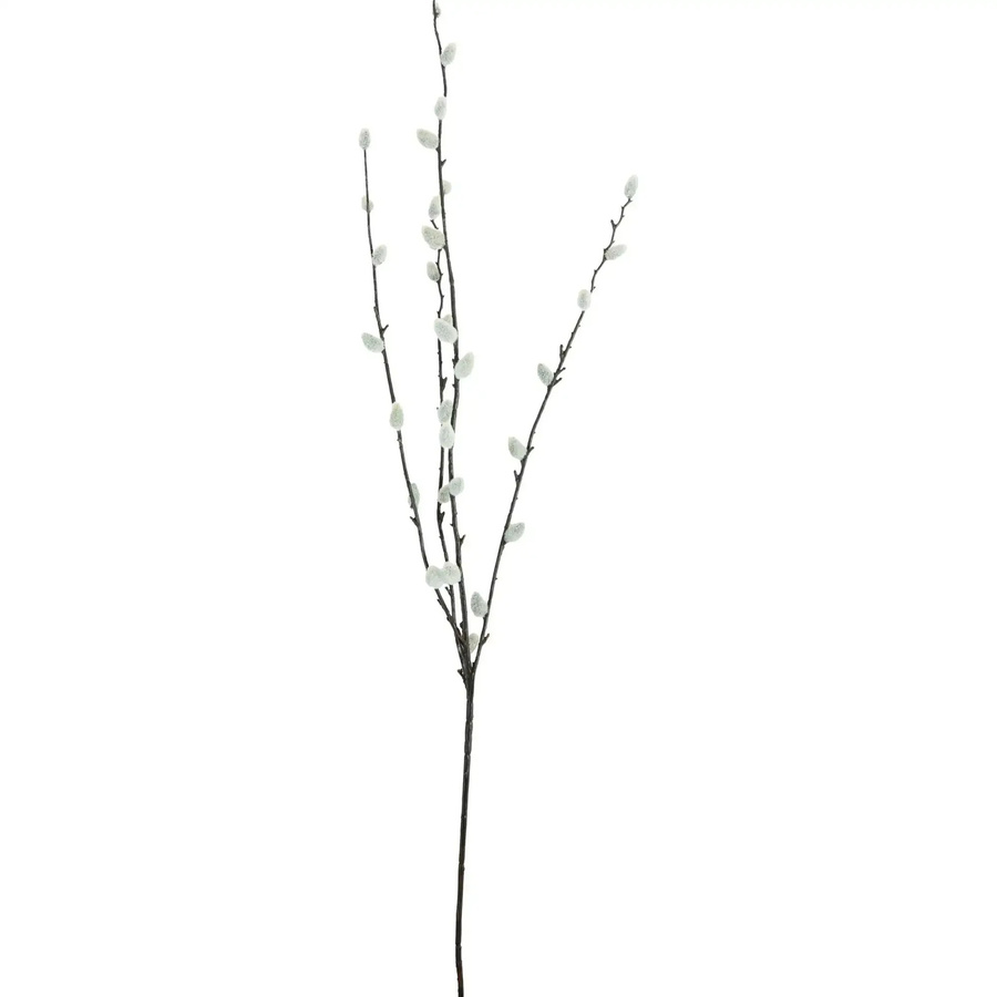 House Doctor Künstlicher Zweig Kätzchen in Grün aus Kunststoff, Höhe: 37,5 cm - Bild 1