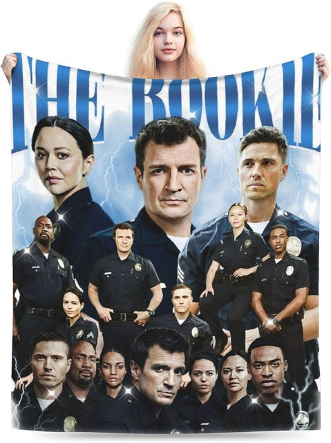 XiaoLu001 The Rookie TV-Serie Tagesdecke aus Polyester, Grau, B/H: 75 x 90 cm - Bild 1