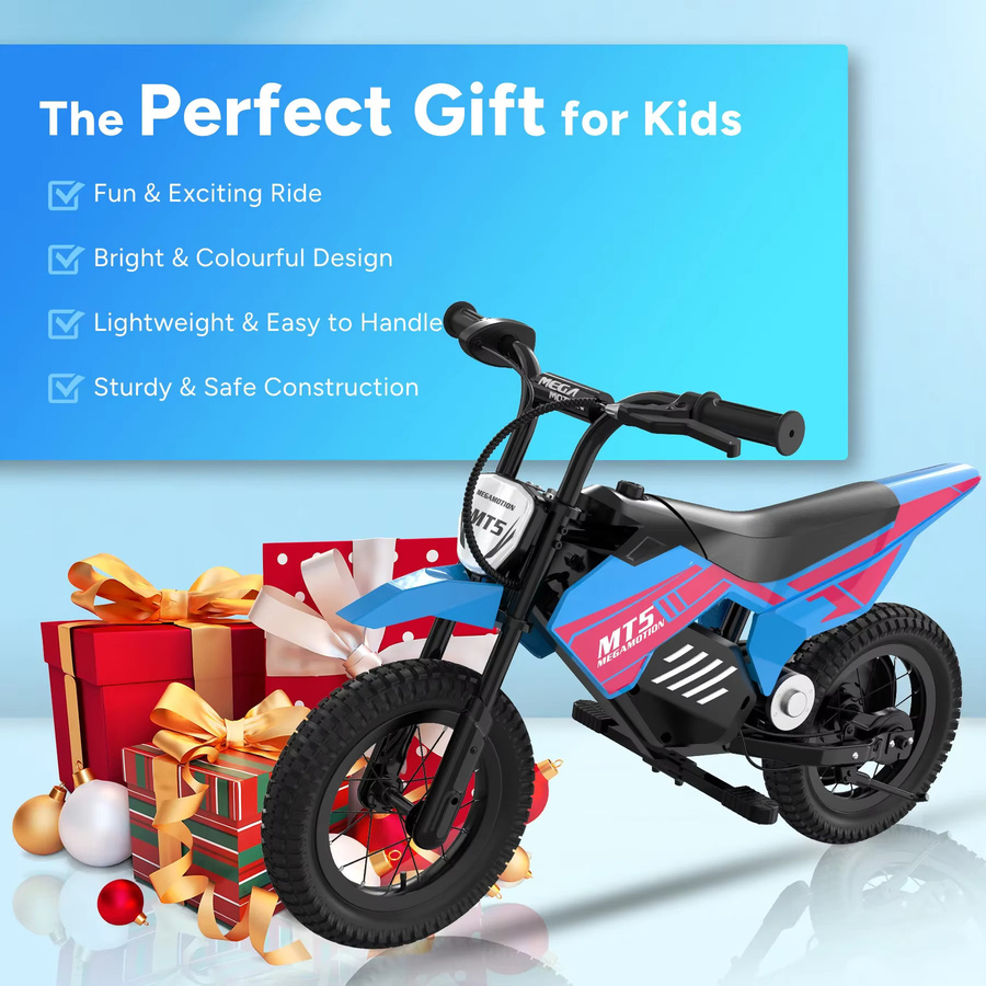 MEGA MOTION Elektrisches Kindermotorrad MT5, 12-Zoll-Reifen, ab 6 Jahre - Bild 5