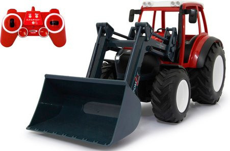JAMARA Lindner Geotrac Traktor mit Frontlader 1:16 rot ab 6 Jahren - Bild 1