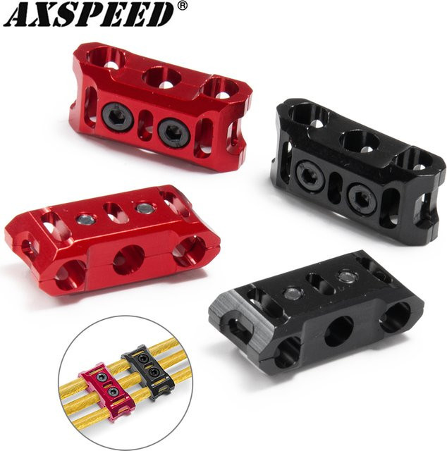 AXSPEED ESC Motor Kabel Manager, Draht Feste Klemme Schnalle, Zubehör, Metall, Schwarz - Bild 1