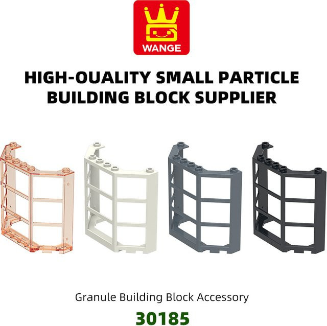 WANGE 30185 Gewölbter Fensterrahmen Bausteine, 19-teiliges Set, Zubehör - Bild 1
