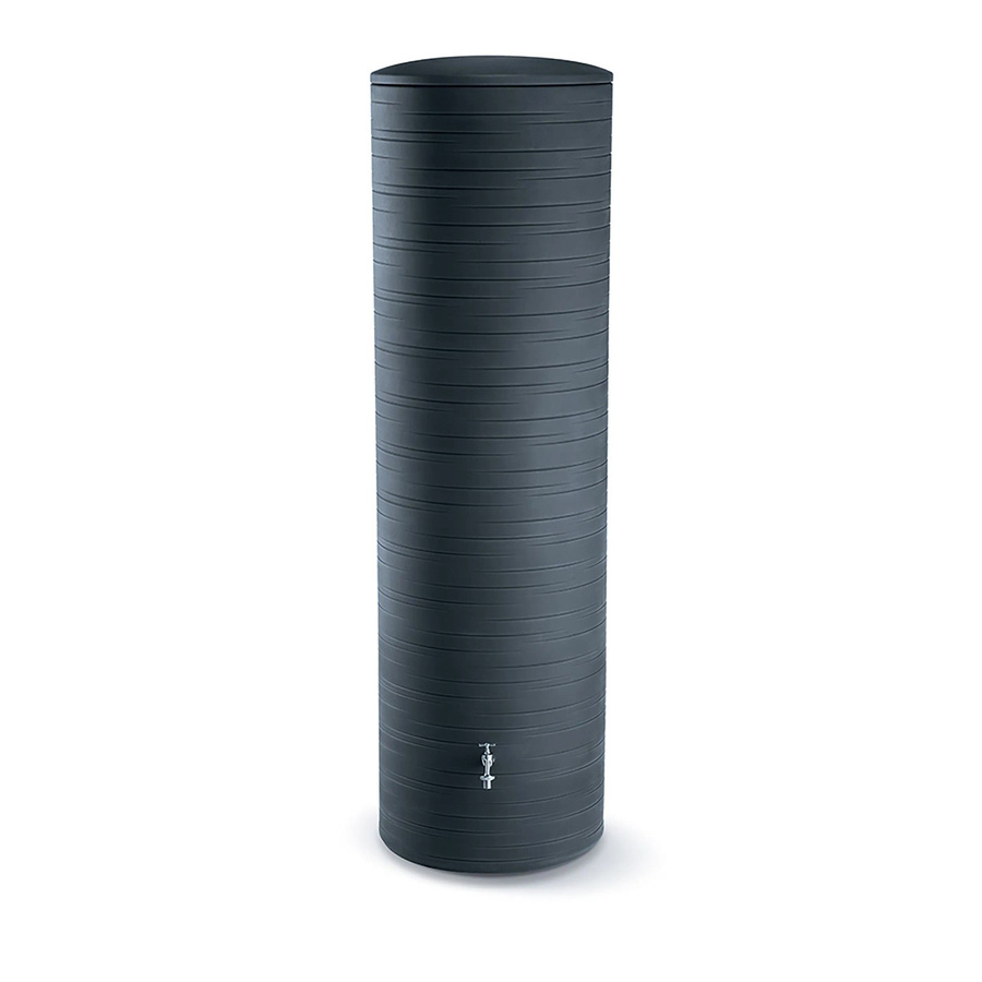 ARVES Regentonne Novara 500 in Anthrazit aus Polyethylen - Bild 2