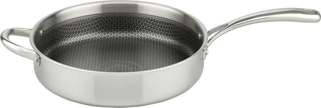 Elo Schmorpfanne RELIEF in Silber mit Glasdeckel, beschichtet und aus Edelstahl sowie Aluminium, B/T/H: 25,5 x 18,5 x 6,9 cm - Bild 1