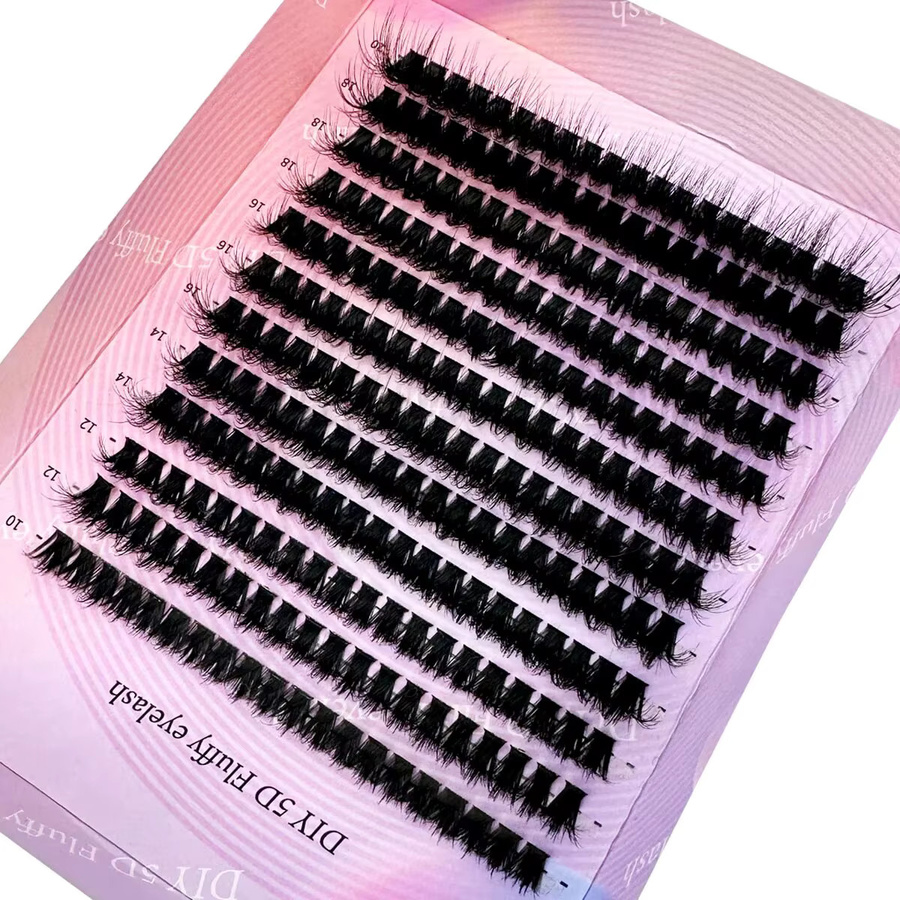240ps DIY 5D Wimpern Cluster, Black, Unisex - Bild 2