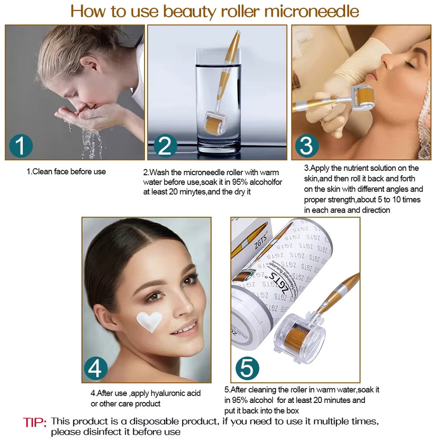 ZGTS Derma Roller Titan Micro Nadeln, Gesicht, Unisex - Bild 2