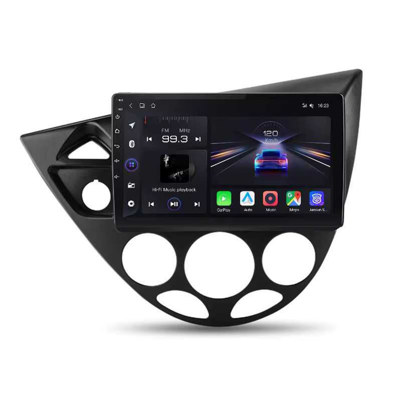 Junsun Autoradio mit KI-Sprachsteuerung für Ford Fiesta 1995-2001 und Focus Mk1 1998-2004, 2DIN mit CarPlay, Android Auto, Bluetooth, DAB+, GPS und RDS in Schwarz - Bild 5