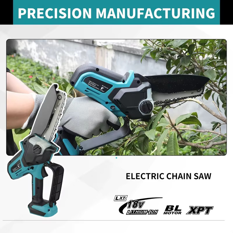 Makita Mini-Kettensäge mit 18V Akku und 6 Zoll Sägeblatt für die Holzbearbeitung - Bild 6