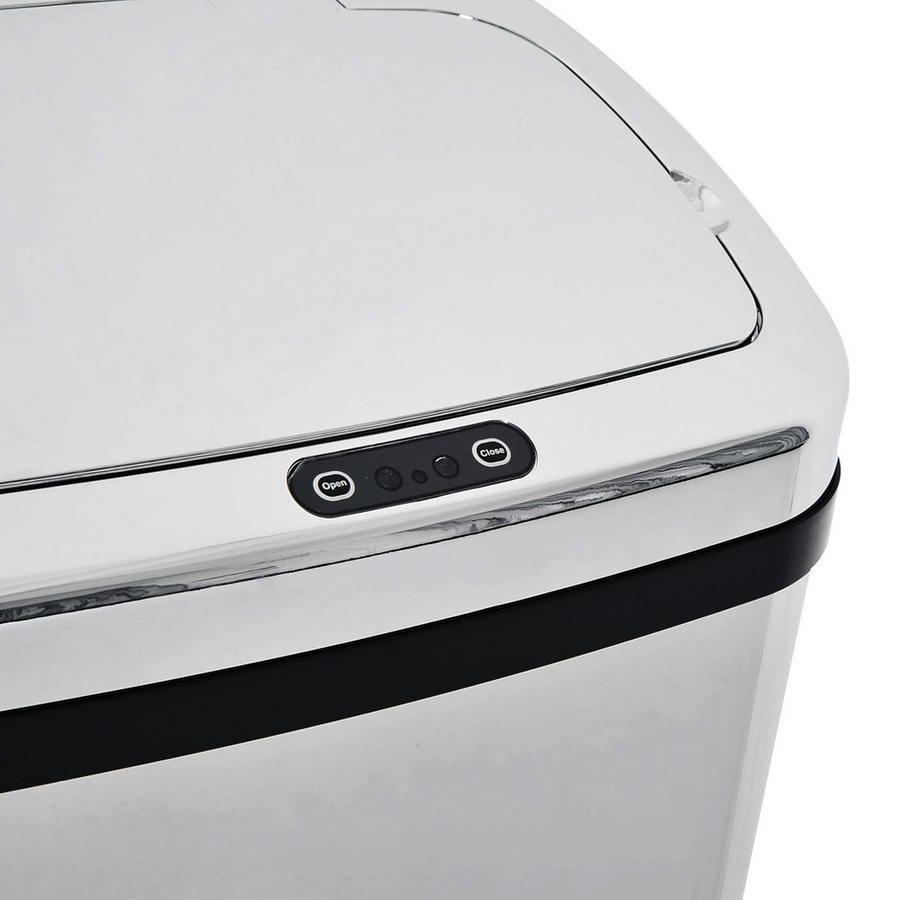 HOMCOM Automatischer Sensor-Mülleimer aus Edelstahl in Silber, Volumen: 50 l, B/H/T: 25 x 84 x 33 cm - Bild 3