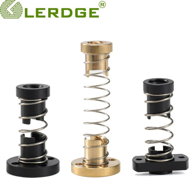 Lerdge Upgrade T8 Leitspindel POM-Muttern mit Federbelastung für CNC-3D-Drucker wie Ender3 und CR10 - Bild 1