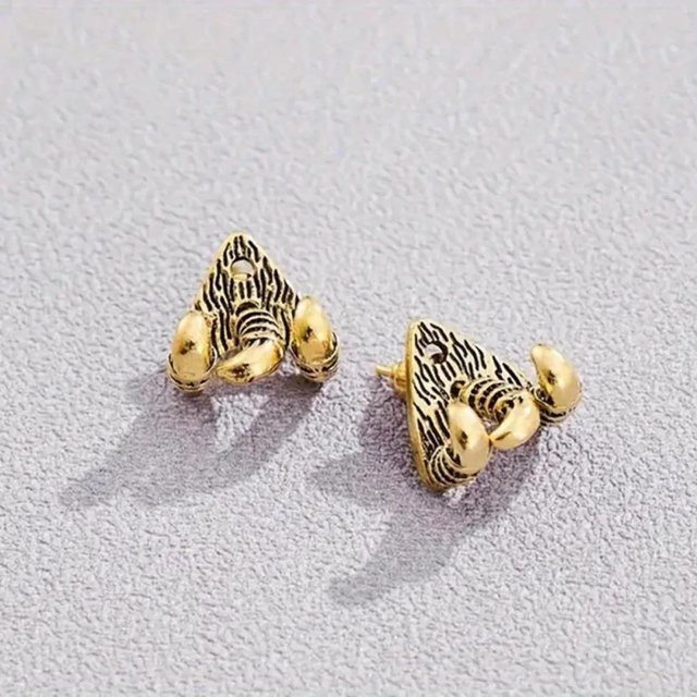 Lucky Star Jewelry Ohrstecker Messing, Schwarz, Unisex - Bild 1