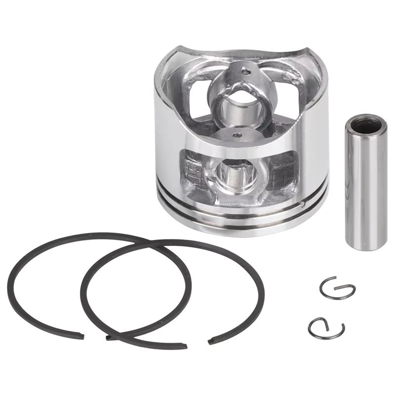 XCAN Kettensägen-Kolbensatz in Silber, passend für 5800 und 58CC Kettensägen, Zylinderkolbensatz mit Stiftring-Set, 45 mm - Bild 3