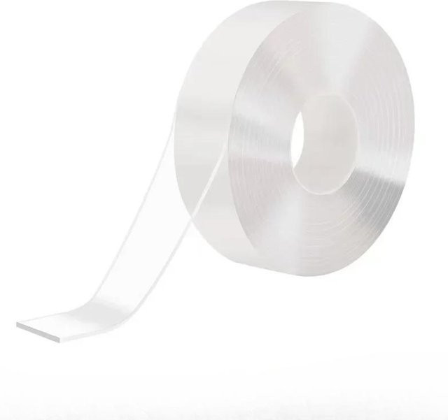 A Family Of Home Textiles Nano Doppelseitiges Klebeband, Transparent, Extra Stark und Wasserdicht, Breite: 30 mm, Länge: 1 m, Höhe: 1 mm - Bild 1
