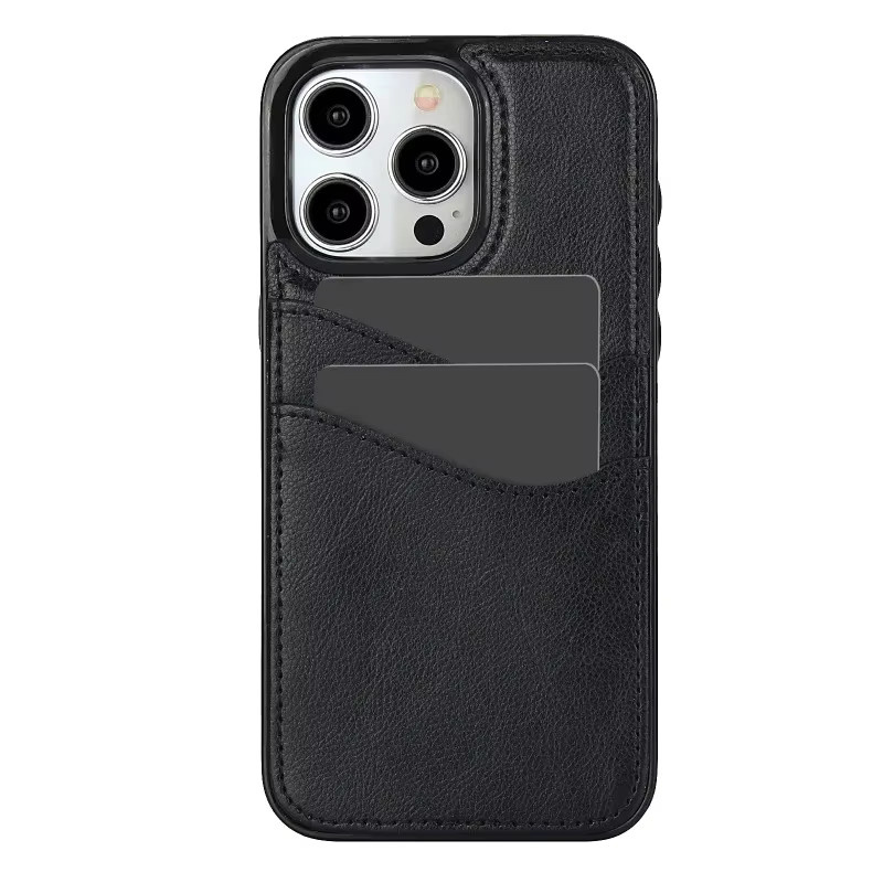 szHAIyu Brieftasche aus PU-Leder mit Kartenhalter und Handyhülle für iPhone Modelle in Schwarz oder Braun - Bild 5