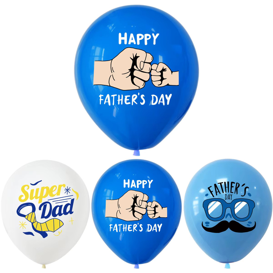KUKUZHU 10er Set Latex Ballons für Vatertag und Muttertag mit Aufdruck ICH Liebe Papa, Durchmesser: 30,48 cm - Bild 3