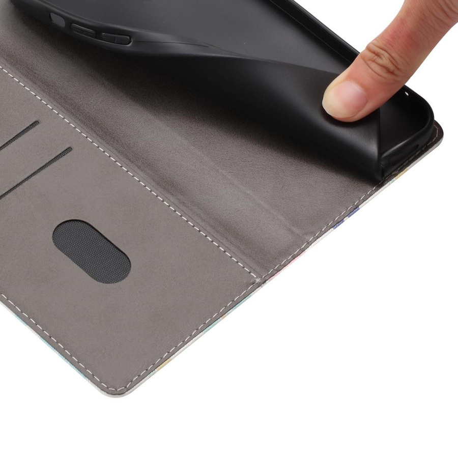 Blumenmuster Leder-Klapphülle als Brieftasche und Ständer für Samsung Galaxy A55 A36 5G A16 A06 A56 A37 A26 A17 A07 A57 - Bild 1