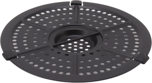 mfySpace Fritteusen-Ersatz-Grillpfanne aus Edelstahl mit Ölbürste, Farbe: Schwarz, Durchmesser: 16 cm - Bild 1