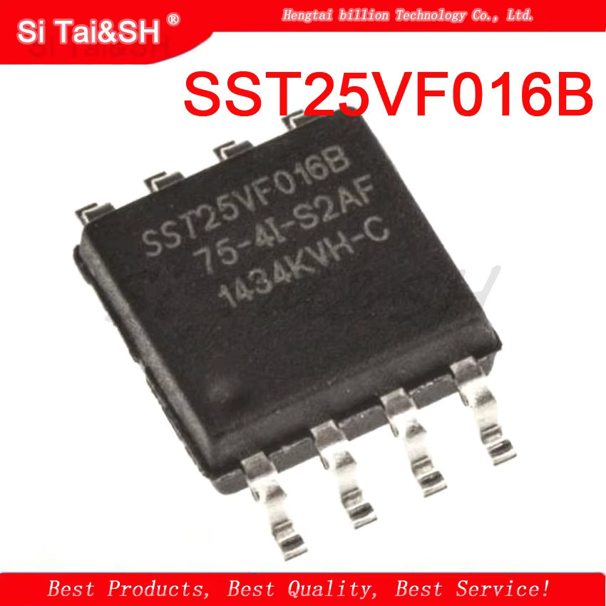 Si Tai&SH 5er Set SST25VF016B-75-4I-S2AF 16 Mbit SPI Serieller Flash Speicher SOP-8 Schwarz - Bild 2