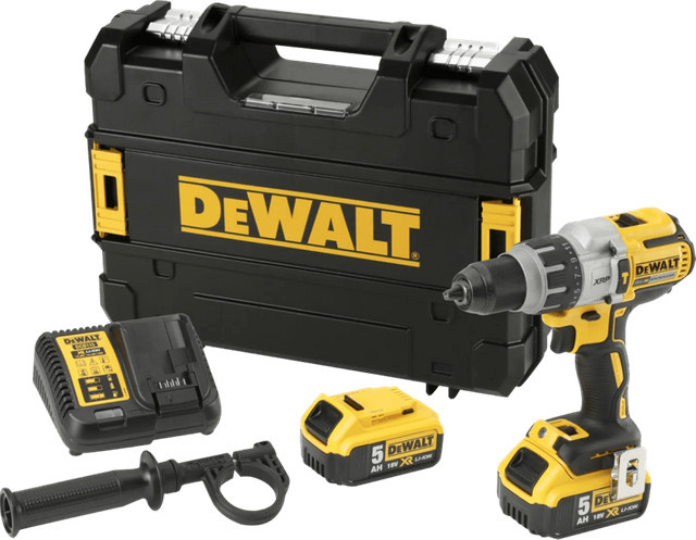 DeWalt Akku-Schlagbohrschrauber DCD996P2-QW 18 V mit 2 Akkus, 820 W, 95 N·m und 13 mm Bohrfutter in Schwarz-Gelb - Bild 1