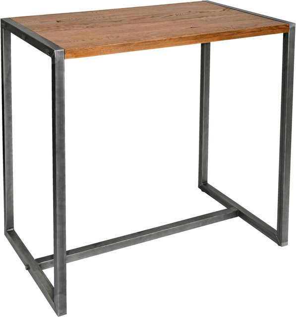 VEGA Stehtisch Torres rechteckig, Eiche antik/braun und Grau, B/T/H: 120 x 70 x 110 cm - Bild 1
