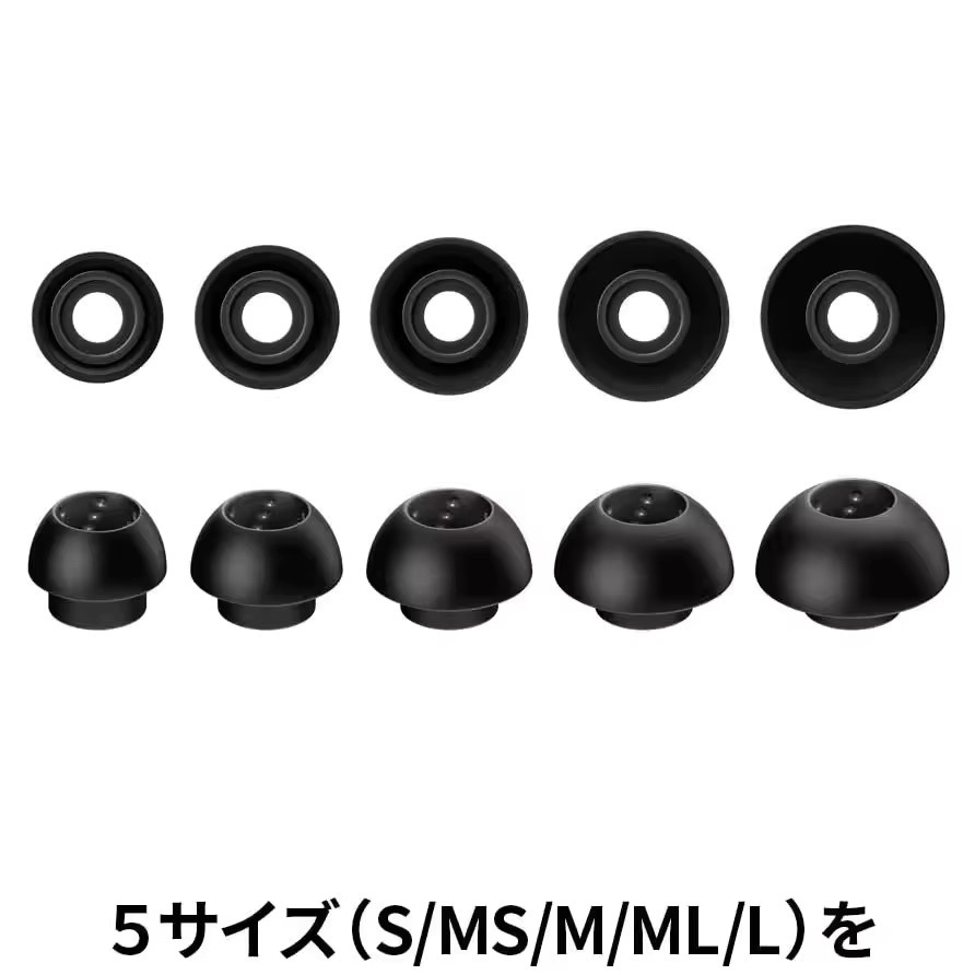 JVC EP-FX10/FX11 Spiral Dot++ Ohrstöpsel – spiralförmige konkave Ersatz-Ohrstöpsel für Kopfhörer - Bild 3