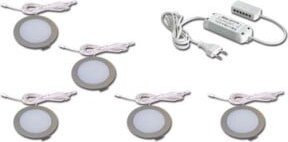 Hera LED-Einbauleuchten 5er-Set in Weiß, Warmweiß, dimmbar - Bild 1