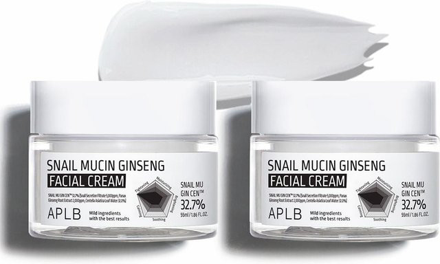 APLB Schneckenschleim-Ginseng Gesichtscreme mit Kollagen, 55 ml - Bild 1