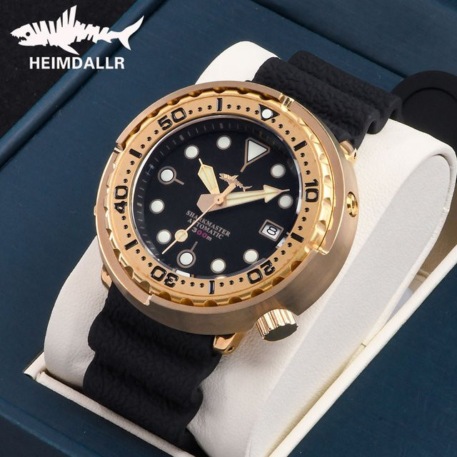 HEIMDALLR Herrenarmbanduhr, Bronze, Automatik, 30 ATM, Saphirglas - Bild 1