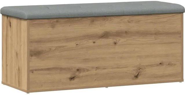 vidaXL Aufbewahrungsbank Artisan-Eiche in Grau aus Holzwerkstoff B/T/H: 110 x 42 x 45 cm - Bild 1