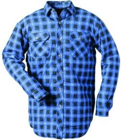 CRAFTLAND Thermohemd aus Baumwolle blau-kariert Größe 2XL - Bild 1