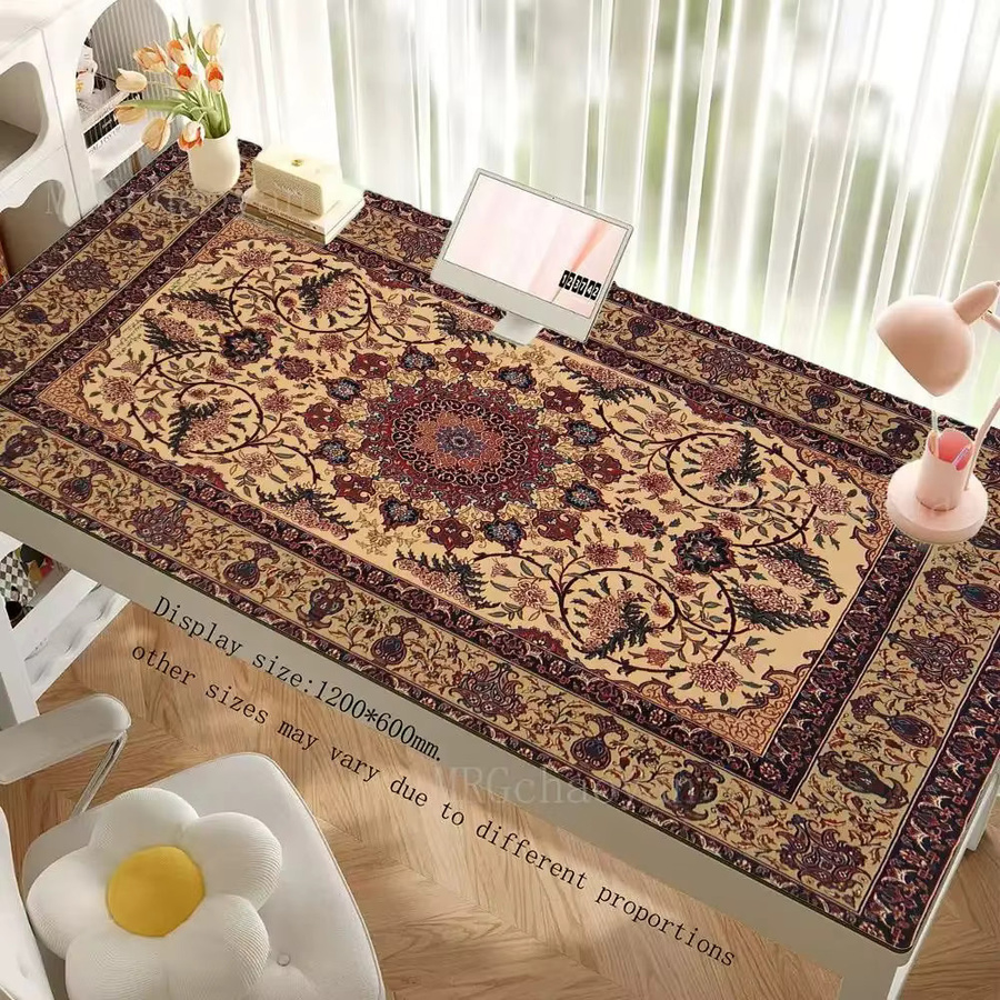 Mairuige Gaming Mauspad im persischen Retro-Design, Schwarz/Mehrfarbig - Bild 1