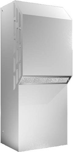 Rittal SK 3304.508 Kühlgerät 1.1kW, grau, B/H/T: 40,5 x 102,0 x 35,8 cm - Bild 1