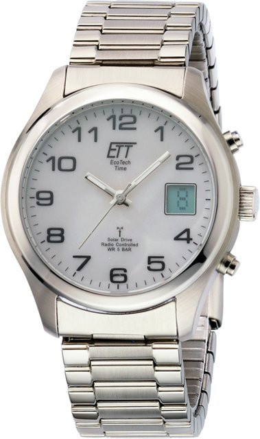 ETT Armbanduhr Solar, Edelstahl, 39 mm, Herren - Bild 1
