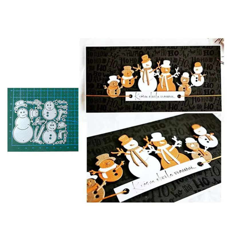 Weihnachten Metallschneidwerkzeug Form für Scrapbooking und Bastelarbeiten Silber - Bild 4
