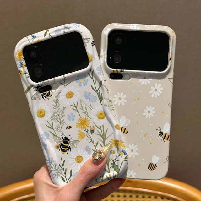 Handyhülle mit Bienenmuster für Xiaomi Mi 17 15 14 13 14T 13T 12T Pro Max Lite in Wave Oil Design - Bild 1