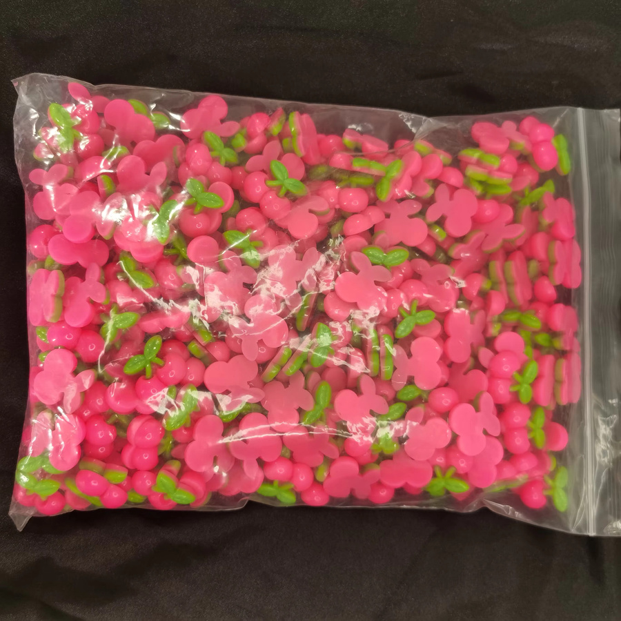 felaxuu Kirsche Nagel Charms, 20 Stück, Harz, rosa/rot, 20–25 mm - Bild 3